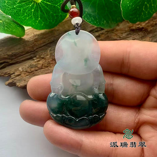 派瑞翡翠 翡翠观音 糯种飘花 商品图2