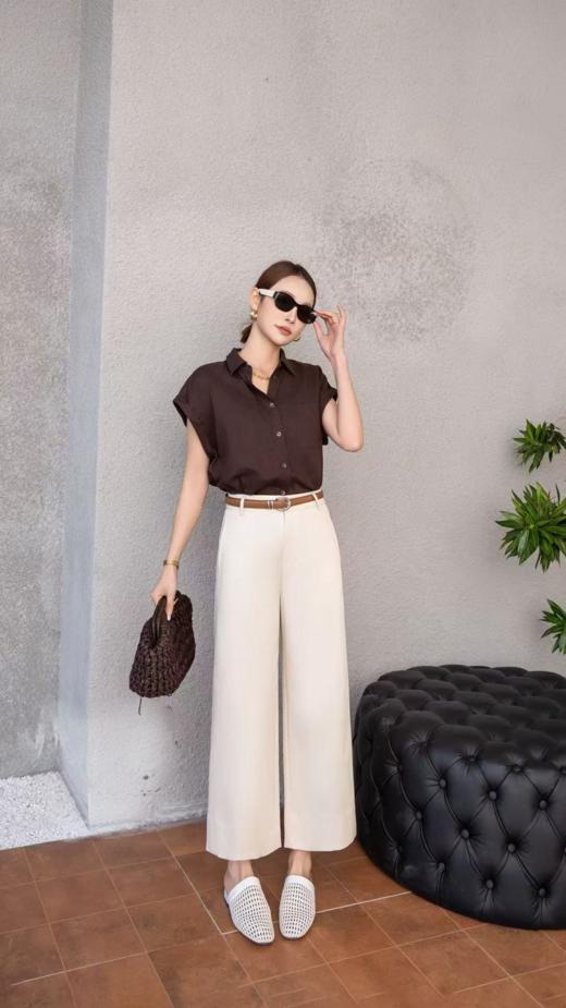 女装26春夏新品桑蚕丝直筒长裤2235-55071 商品图1