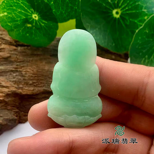 派瑞翡翠 翡翠观音 糯种 绿色 商品图2