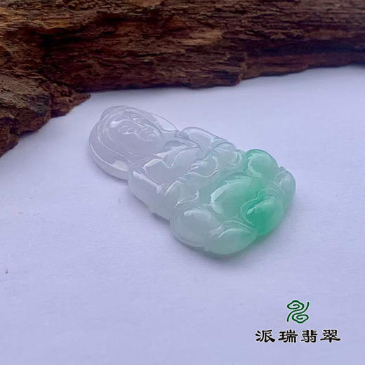 派瑞翡翠 翡翠观音 糯种 绿色 商品图3