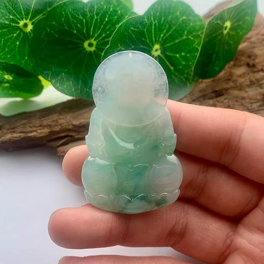 派瑞翡翠 翡翠观音 糯种 绿色 商品图2