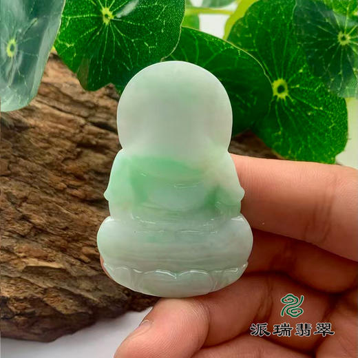 派瑞翡翠 翡翠观音 糯种 绿色 商品图2