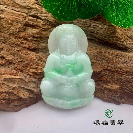 派瑞翡翠 翡翠观音 糯种 绿色 商品图0