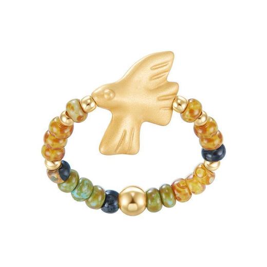 飞鸟古董串珠戒指 商品图0