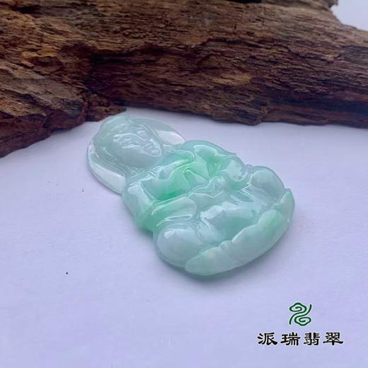 派瑞翡翠 翡翠观音 糯种 绿色 商品图3