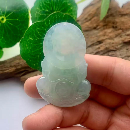派瑞翡翠 翡翠观音 糯种 绿色 商品图2