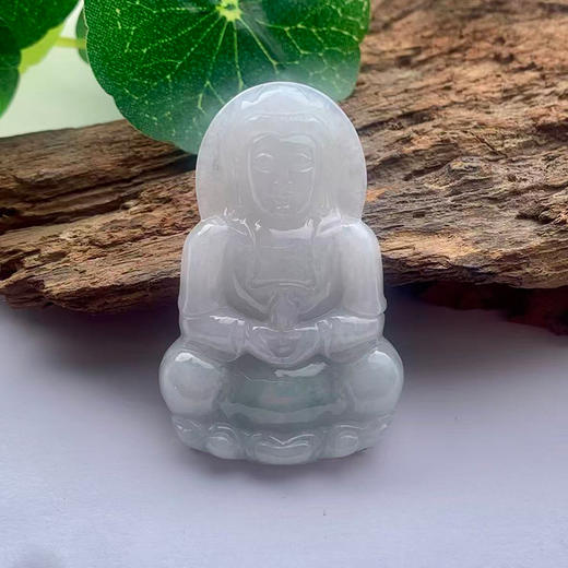 派瑞翡翠 翡翠观音 糯种 绿色 商品图0