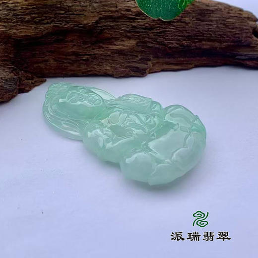 派瑞翡翠 翡翠观音 糯种 绿色 商品图3