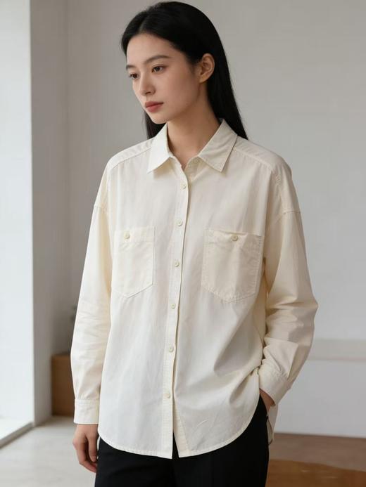 418良粉节|2026 活动爆款 春季推荐2026→【自营】古泥品牌7500（米） 棉➕再生纤维衬衫-喜出 商品图1