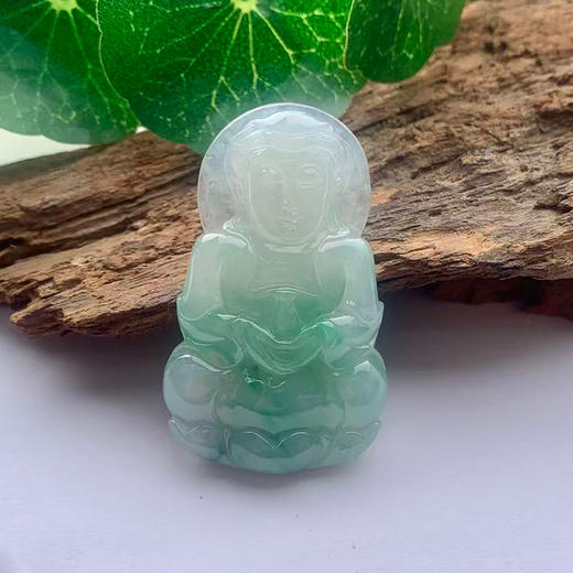 派瑞翡翠 翡翠观音 糯种 绿色 商品图0