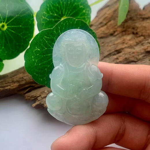 派瑞翡翠 翡翠观音 糯种 绿色 商品图1