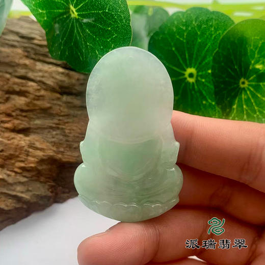 派瑞翡翠 翡翠观音 糯种 绿色 商品图2