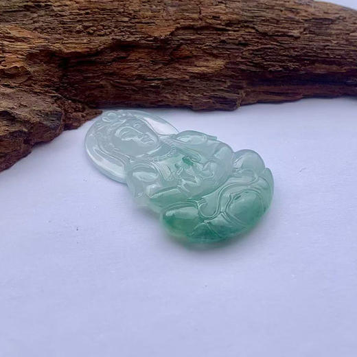 派瑞翡翠 翡翠观音 糯冰种 飘花 商品图3