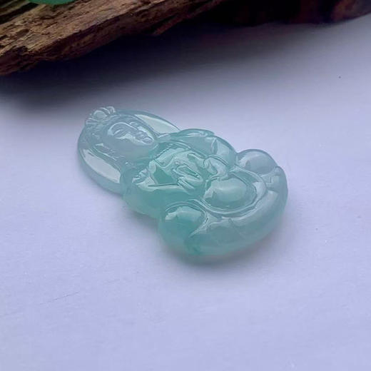 派瑞翡翠 翡翠观音 糯种 绿色 商品图3