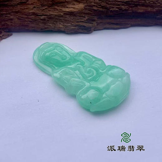 派瑞翡翠 翡翠观音 糯种 绿色 商品图3