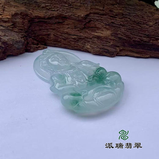 派瑞翡翠 翡翠观音 糯种 绿色 商品图3