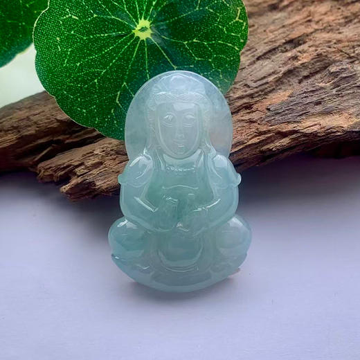 派瑞翡翠 翡翠观音 糯种 绿色 商品图0