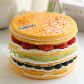 烤布蕾缤纷水果千层