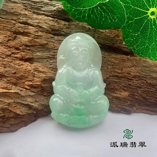 派瑞翡翠 翡翠观音 糯种 绿色 商品图0