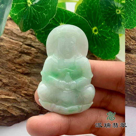 派瑞翡翠 翡翠观音 糯种 绿色 商品图1