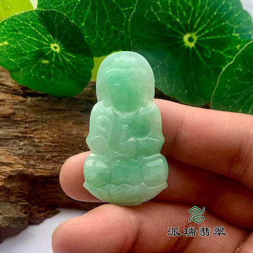 派瑞翡翠 翡翠观音 糯种 绿色 商品图1