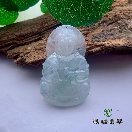 派瑞翡翠 翡翠观音 糯种 绿色 商品图0