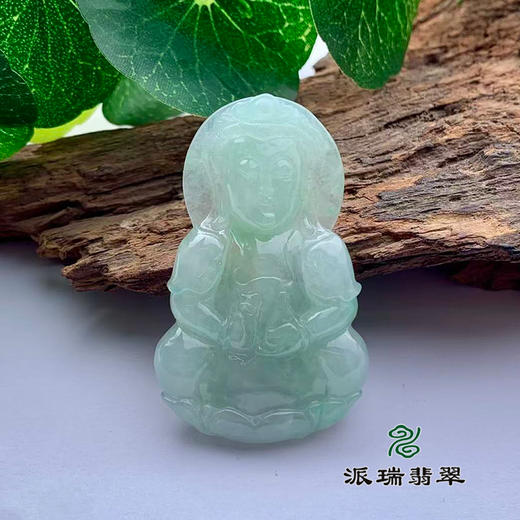 派瑞翡翠 翡翠观音 糯种 绿色 商品图0