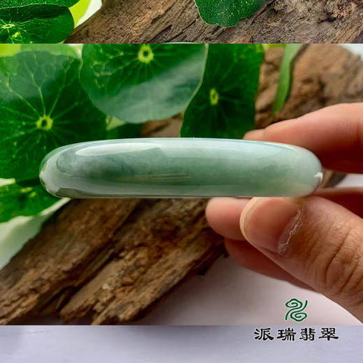 派瑞翡翠 翡翠手镯 糯种飘花 商品图2