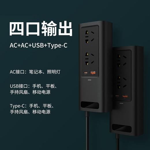 Baseus/倍思 倍益充150W车载逆变器车载充电器 四口输出 BS-CI15-02 商品图1