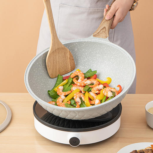 Debo德铂-切尔西奶锅 摩纳哥汤锅 富勒姆炒锅 持久不粘轻烟少油（配玻璃锅盖） 商品图2