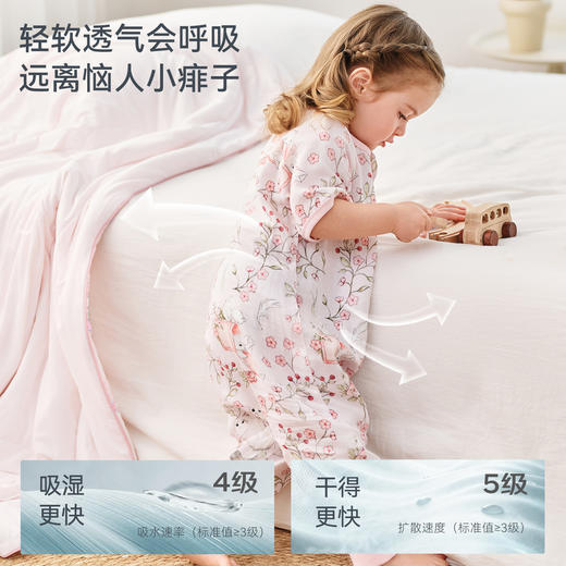 【2026春夏新品】ibaby×outlast太空科技恒温桑蚕丝四层纱布/双层纱布分腿睡袋春夏薄款 商品图2