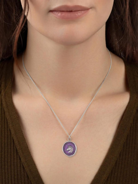 订购5周到｜Pyrrha-Unicorn Talisman-独角兽 紫罗兰 项链［加拿大设计师］