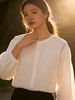 春季推荐2026→【自营】古泥品牌7868 100%棉泡泡袖圆领宽松衬衫-喜出 商品缩略图2