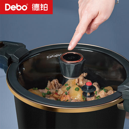 Debo德铂-嘉尼特温显微压锅4.2L搪瓷珐琅 华丽微压烹饪 商品图5