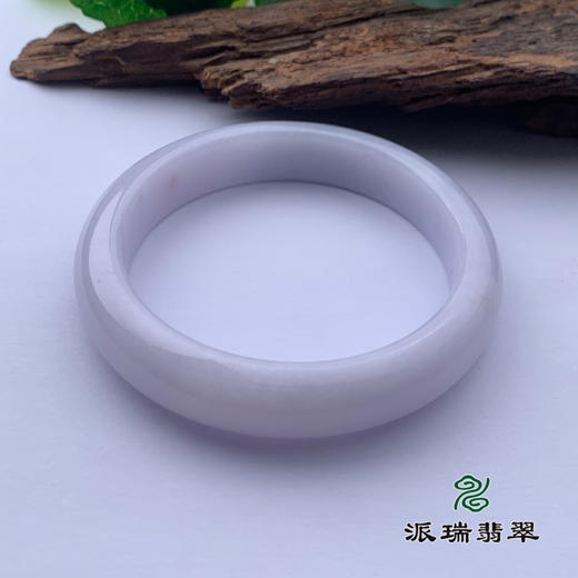派瑞翡翠 翡翠手镯 糯种 白色 商品图3