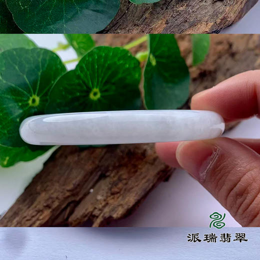 派瑞翡翠 翡翠手镯 糯种 绿色 飘花 商品图2