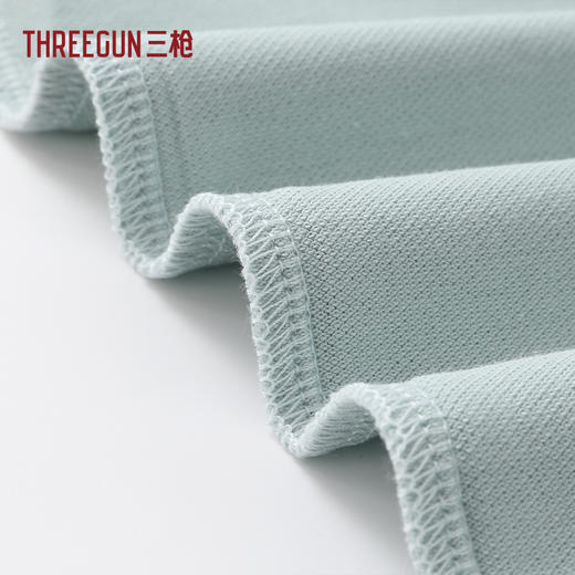 Threegun三枪 丝柔棉珠地海鸥领短袖男衫-T10010A01 商品图6
