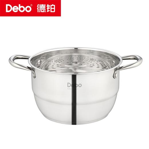 Debo德铂-康拉德汤锅3.8L 能煮善蒸合二为一（配玻璃锅盖、蒸片） 商品图5