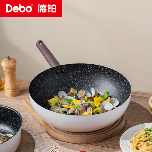 Debo德铂-卡布奇诺三件套套装锅炒锅汤锅煎锅  炒煎煮一套全搞定（配锅盖） 商品图9