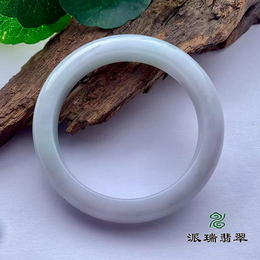 派瑞翡翠 翡翠手镯 糯种 白色 商品图1