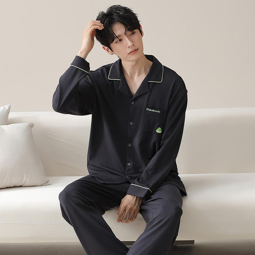 给先生的舒适感｜100% 棉男士睡衣 宽松透气抗起球ZXJJN2632 商品图1