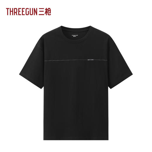 Threegun三枪 冰泉棉圆领短袖男衫-T20179A01 商品图1