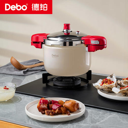 Debo德铂-汤普森高压锅4L 高压炖煮安全节能 商品图0