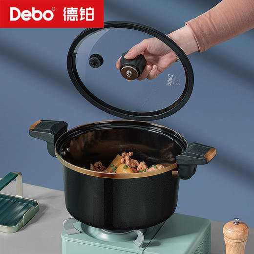 Debo德铂-嘉尼特温显微压锅4.2L搪瓷珐琅 华丽微压烹饪 商品图2