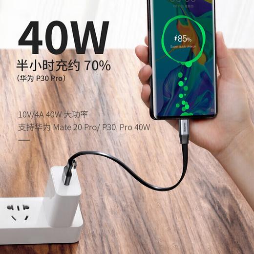 倍思 简捷HW 40W Type-C闪充数据线23cm短线 商品图2