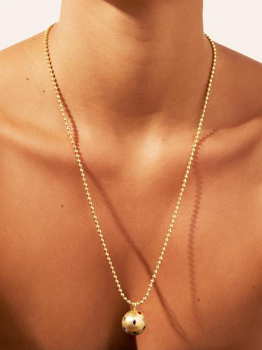 北京仓｜Be Maad-RIVIÈRE-金色 球形 彩色 锆石 项链［法国设计师］ 商品图2