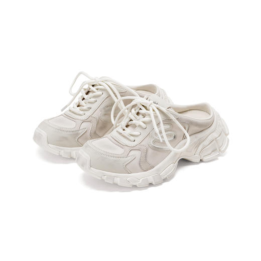 Westory2026年春季厚底运动穆勒拖脏脏鞋休闲运动鞋老爹鞋W26AM51141 商品图0