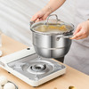 Debo德铂-康拉德汤锅3.8L 能煮善蒸合二为一（配玻璃锅盖、蒸片） 商品缩略图3