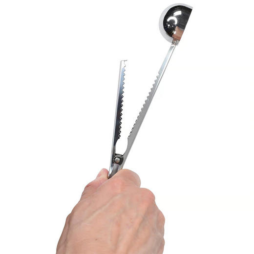 【1个装】美国 不锈钢咖啡勺夹 二合一多功能带密封夹勺子 商品图2