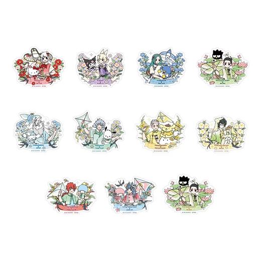 非人哉×三丽鸥家族联名 亚克力冰箱贴 全11种 10包/盒 国谷 商品图0